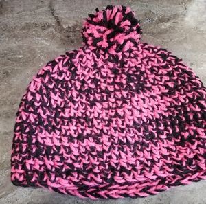 Handmade Crochet Poofball Beanie